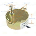 thumbnail image 4 of CHANCS Small AC Synchronous Gear Motor TYC-50 110V AC 5/6RPM CCW Turntable Motor for Electric Fireplace, 4 of 5