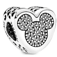 thumbnail image 1 of Charm plata esterlina .925 corazon mickey mousse, 1 of 1