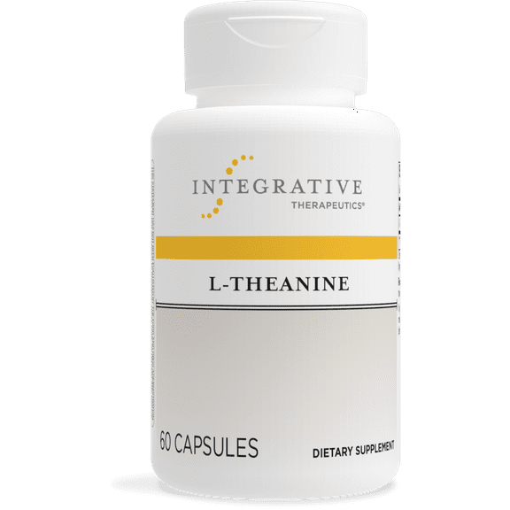 Integrative Therapeutics L-Theanine 200 mg - Suntheanine Brand L-Theanine - Promotes a Relaxed State & Healthy Stress Response* - Vegan and Gluten Free - 60 Capsules