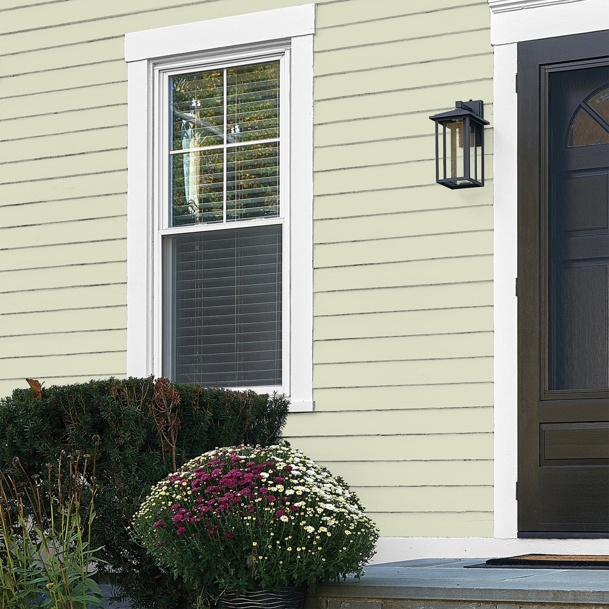 Glidden One Coat Slow Dance / Green Flat Exterior Paint with Primer, 5 Gallon