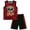 Red Bear Drip, variant on Quad Seven Boys' Pajama Set - 2 or 4 Piece Sleep Shirt and Pajama Shorts (8-18)