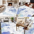 thumbnail image 5 of Purple Coastal Area Rugs 8'x10', Small Throw Rugs for Living Room Patio, Summer Ocean Coral Jellyfish Seahorse Starfish Indoor Outdoor Rug Non-Slip Low Pile Carpet Runner Reversible Floor Mats, 5 of 8