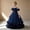 d-332Navy700, variant on HAYIMI Child Girls Sparkly Layered Tutu Party Dress Glitter Formal Gown For Toddler Kids O-Neck Puff Sleeve Boho Dresses