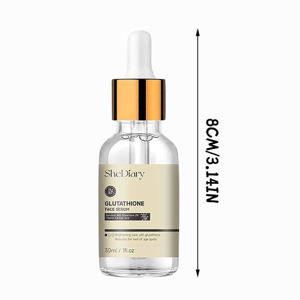 Esencias para el cuidado de la piel con glutatión, hidratante, nutritivo,  iluminador, reduce las líneas finas y las arrugas y repara la piel, 30 ml  Autorización