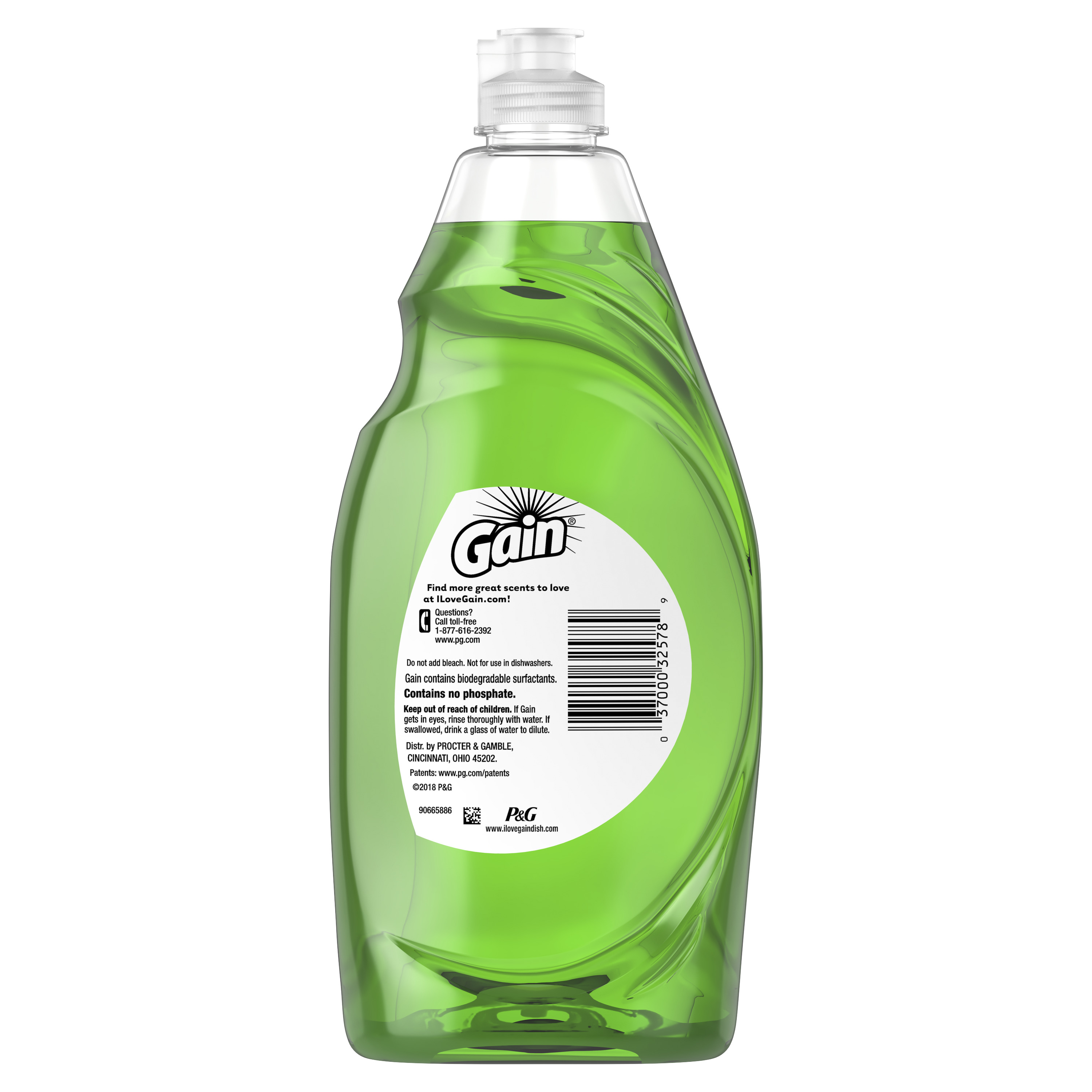 Gain Ultra Dishwashing Liquid Dish Soap, Original Scent, 24 fl oz