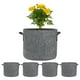 thumbnail image 1 of Uxcell 5 Paquete de Bolsas de Cultivo para Plantas de 5 Galones, Macetas de Tela Gruesa de 300G con Asas, Macetas de Jardín para Plantas, Color Gris, 1 of 7