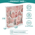 thumbnail image 3 of FORMRS 3 Ring Binder 1.5 inch with Pockets Clip Board 200 Sheets Capacity, Light Pink Gingerbread Houses, 3 of 8