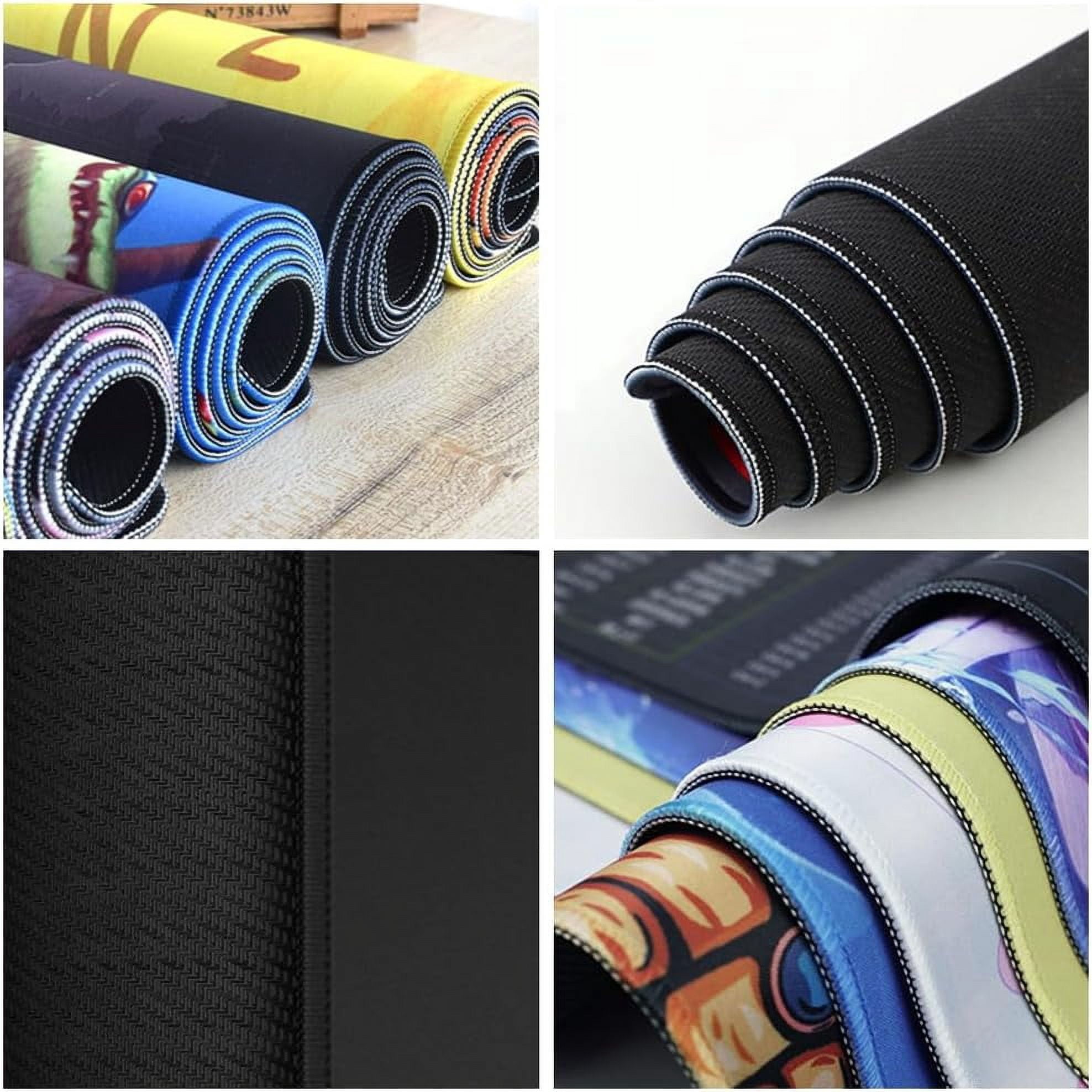 Dimensional Black Topographic Desk Mat Gaming Desk Pad Large Gaming Mouse Pad Desk Accessories Desk Mat Extended Mousepad 31.5 x 15.7 in, with Anti-Slip Stitched Edges Long Computer Keyboard Mouse Ma