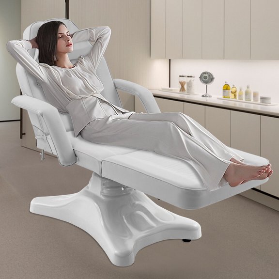 Miumaeov Massage Salon Tattoo Chair with Height Adjustable Salon Tattoo Chair Esthetician Bed Spa Facial Bed Chair for Barber Spa Beauty Salon with Hydraulic Stool Equipment