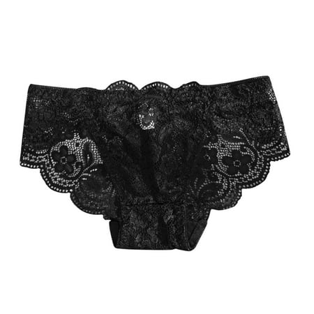

WZHKSN Female Print Panty Blue Lingerie Thongs Briefs 1-Pack