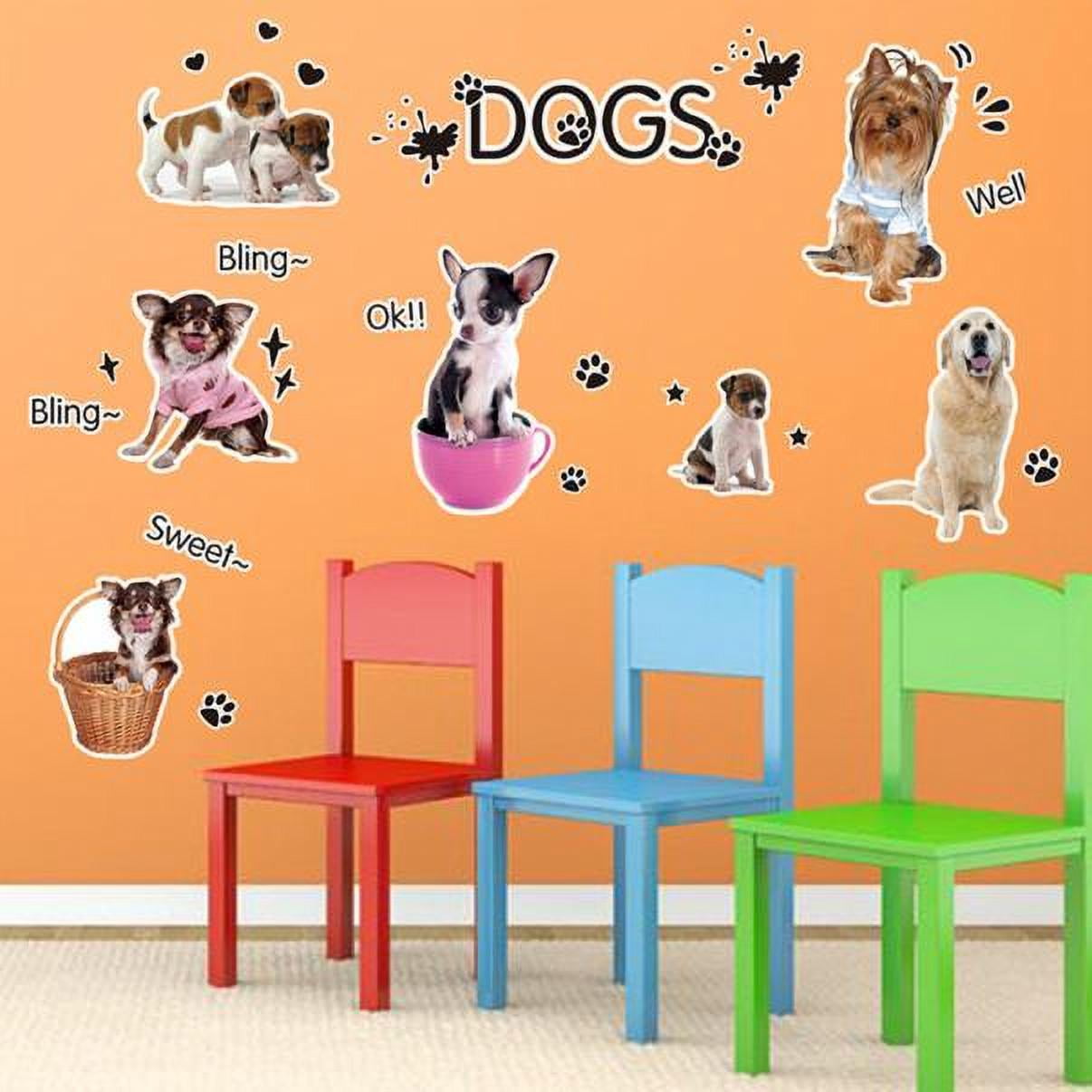 Heiheiup Shop Room Dog Art For Kids Animals Pet PUPPIES Cute Baby Wall