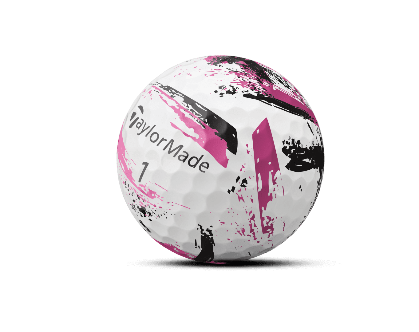 (2 pack) TaylorMade Speed Soft Ink Golf Balls Pink