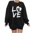 thumbnail image 2 of Pntutb - Sudadera de forro polar de manga larga con cuello redondo y estampado de calavera para mujer Pntutb Pntutb-5832, 2 of 7