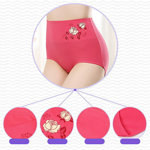 CAICJ98 Plus Size Lingerie Women Seamless V Shaped Belly Support Briefs  During Pregnancy Breathable Low Waist Underwear,Pink