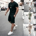 thumbnail image 6 of NGTEVOOS Men 2 Piece O-Neck Short Sleeve Tee Shirts And Fit Sport Shorts Set, 6 of 6