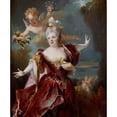 thumbnail image 2 of Nicolas de Largillière 20x23 Gold Ornate Framed and Double Matted Museum Art Print Titled - Portrait of the Actress Marie-Anne De Chateauneuf, Known as Miss Duclos (1664-1747), in the Role o, 2 of 4