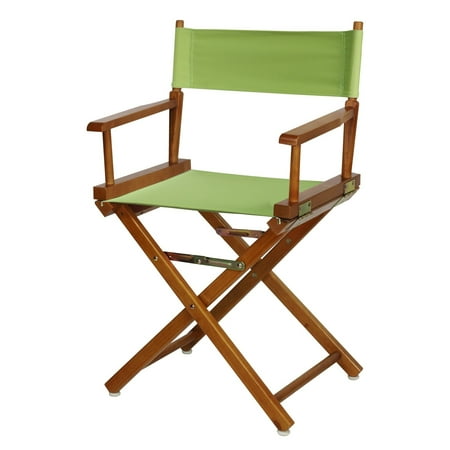 Casual Home 18" Director's Chair Honey Oak Frame-Lime Green Canvas