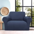 thumbnail image 2 of PiccoCasa Stretch Sofa Slipcover Washable Furniture Covers for Dogs Navy Small, 2 of 7