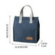 thumbnail image 5 of Bolsa de almuerzo aislada Catiónica vertical | Enfriador Bento portátil | Transportador de comidas térmicas de pana de gran capacidad | Bolsa de comestibles de picnic liviana a prueba de fugas | los, 5 of 7