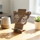 thumbnail image 4 of Hollowed-out Shaped Wooden Mobile Phone Stand Desktop Art Display, 4 of 7