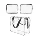 thumbnail image 1 of Bolsa de cosméticos transparente, bolsa de artículos de tocador de viaje de plástico, cubos de embalaje resistentes al agua con cierre de cremallera, 1 of 5