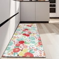 thumbnail image 4 of Pioneer Flower Floral Print Pattern Kitchen Rug Mat,Kitchen Runner Rugs Non Skid Washable,Decorative Kitchen Floor Mats for Kitchen,Sink,Laundry,17"X47", 4 of 5