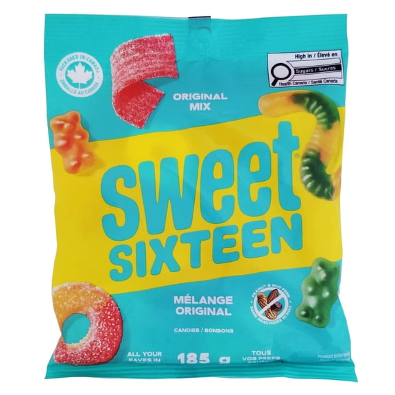 Mondoux Sweet Sixteen Original Gummy Candies, 185g/6.5 oz