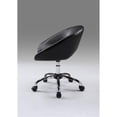 thumbnail image 4 of Pemberly Row Chaise de Bureau en Polyuréthane avec Base Chromée, Noire, 4 of 4
