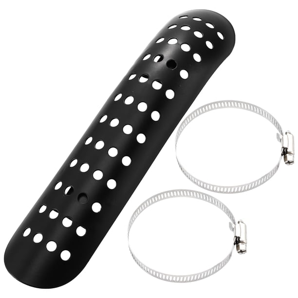Protector Térmico de Escape para Motocicleta Unique Bargains Negro 90-110mm