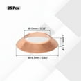 thumbnail image 2 of Uxcell Flare Gasket, 25 Pcs Fit for 1/2" Tube Size 45 Degree Copper Flared Pipe Fittings for Air Conditioner Refrigeration Accessories, 2 of 7