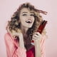 thumbnail image 1 of Plancha de rizador automático inalámbrico, Color Rojo, temporizador, varilla rizadora portátil con apagado automático para peinar el cabello en cualquier momento y en cualquier lugar., 1 of 4