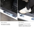 thumbnail image 3 of 2Pcs Carbon Grain Car Door Sill Protector For  Model Y 2021-2024 - Body , Enhanced Durability, Easy Installation, Simple Design, Crafted From ABS, Applicable Models For, 3 of 8