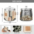 thumbnail image 2 of Yayeee Ashtray with Lid for Cigarette Smokeless Stainless Steel Home Ash Holder, Abstract Shapes, 2 of 7
