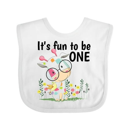 

Inktastic 1st Birthday - It s Fun to Be ONE Gift Baby Boy or Baby Girl Bib