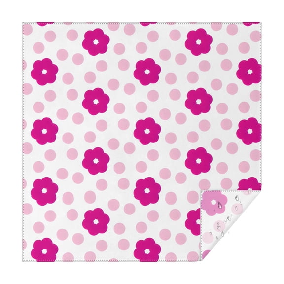 Pioneer Flower Floral Print Pattern Square Tablecloth,Waterproof Square Table Cover,Wipeable Spillproof Washable Table Cover for Home Kitchen Party Decor 42"X42"(107x107cm)