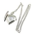 thumbnail image 2 of rygai Pocket Watch Vintage Hollow Heart-shaped Alloy Vintage Pocket Watch for Daily Life,Silver, 2 of 8