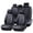 Black, variant on 2007 Car Seat Cover for ACURA RDX , Red Lines Car Seat Covers, Waterproof Faux Leather 5 Seats Full Set Non-slip Suitable for All Seasons, Beautify the Interior of Old Cars
