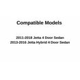 thumbnail image 2 of Passenger Right Side Front Door Window Door Glass Compatible with Volkswagen Jetta 4 Door Sedan 2011-2018 Models, 2 of 5