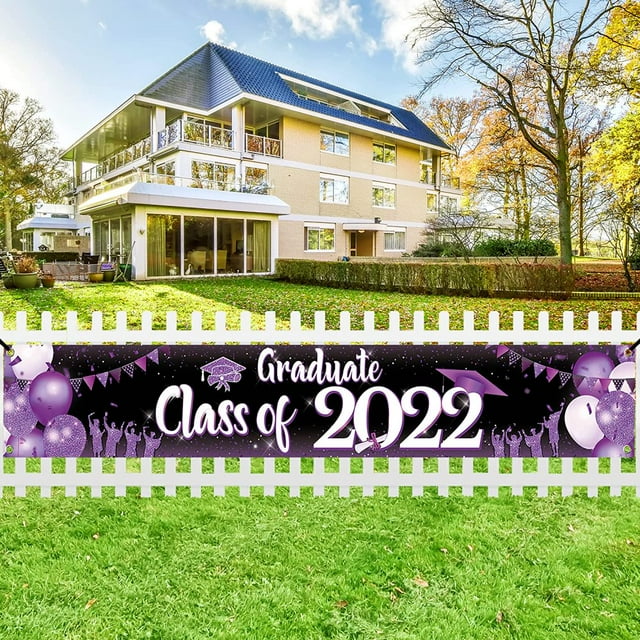 Big Graduate Class of 2022 Banner - 120x44 Inch | Graduation Banner for Graduation Yard Decorations | Graduation Yard B
