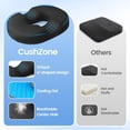 thumbnail image 5 of Donut Pillow Seat Cushion - Cooling Gel Donut Chair Cushions, Memory Foam Seat Cushion for Office & Home, Car Seat Cushion and Butt Pillow, Hemorrhoids Pillow and Tailbone Pain Relief, Black, 5 of 7