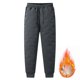 thumbnail image 1 of Pantalones largos de moda para hombre, casuales, de color sólido, con cintura elástica y bolsillos, pantalones largos de poliéster para hombre., 1 of 4