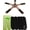 5 Pack, variant on Ceiling Fan Filters for , Activated Carbon Fan Air Purifier Pads, Washable Dust Allergen Dander Odor , Easy Install (3 Pack)