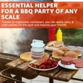 thumbnail image 5 of DEA Hamburger Press Patty Maker - 4 in 1, Burger Mold, Patty Press, 4 Storage Containers, 100 Round Papers - Hamburger Patty Maker Tool for BBQ - Burger Shaper for Meat, Veggie Patties, 5 of 9