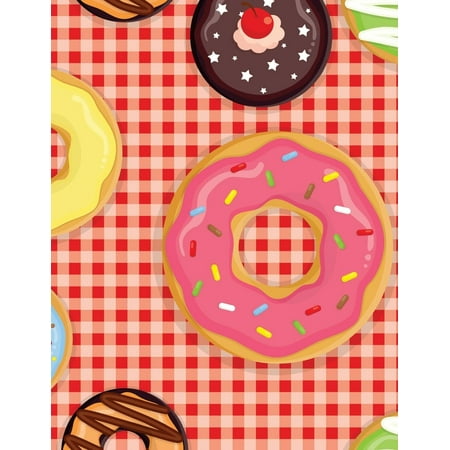 Yummy Donut - Blank Book Journal: Yummy Doughnut Diary Notebook: 8.5 X 11 Size 120 Lined Pages! (Paperback)