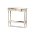 thumbnail image 3 of Baxton Studio Ariella Country Cottage Farmhouse 1-Drawer Console Table, Whitewashed, 3 of 7