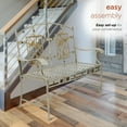 thumbnail image 4 of Alpine Corporation 45" x 22" x 41" Steel Rustic Birds Garden Bench, Bronze, 4 of 12