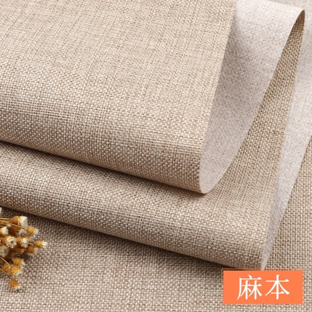 Xiao Hua Tela de Algodón y Lino Beige -1 Pieza, 39.37 X 59.06 Pulgadas, Usada para Pintar y Coser Manualidades, Bolsos DIY, Delantales, Cortinas, Manteles, Fundas de Almohada