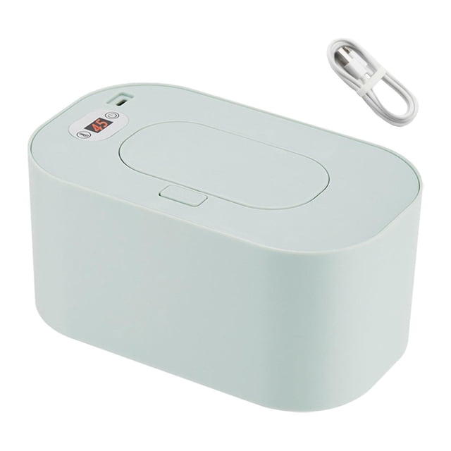 Calentador de toallitas húmedas para bebés, fácil de usar, portátil e inteligente. Pantalla de temperatura verde