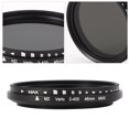 thumbnail image 3 of Filter Junestar ND Lens Filter Neutral Density ND2‑400 Adjustable for SLr Mirrorless Camera Lenses46mm, 3 of 7