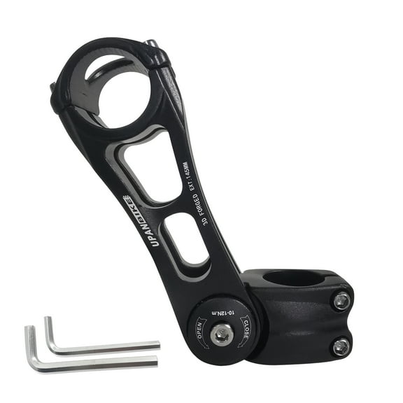 Upanbike Bike Adjustable Stem 31.8mm 4.3inch Long (145mm) Mountain Bicycle Handlebar Stem Riser